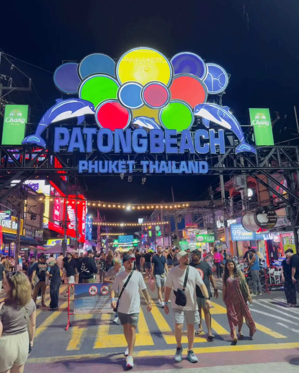 "Bangla Road in Patong, Phuket, a busy nightlife street."