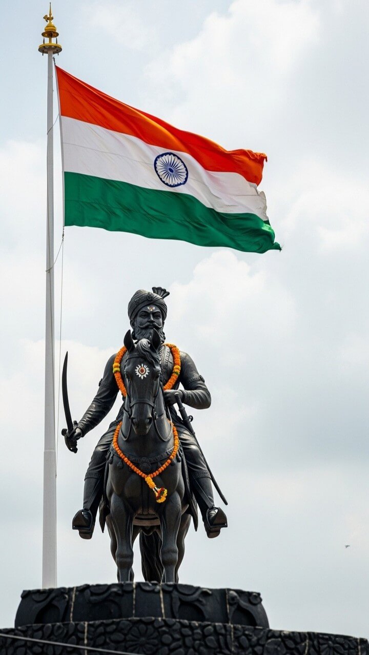 The Prime Minister of India unfurls the national flag at the Red Fort in Delhi during the Independence Day celebrations, with a crowd and the historic fort in the background.