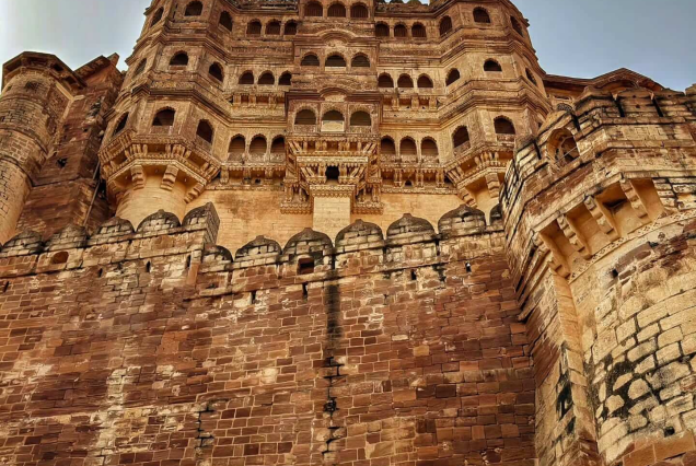 Mehrangarh Fort towering over Jodhpur